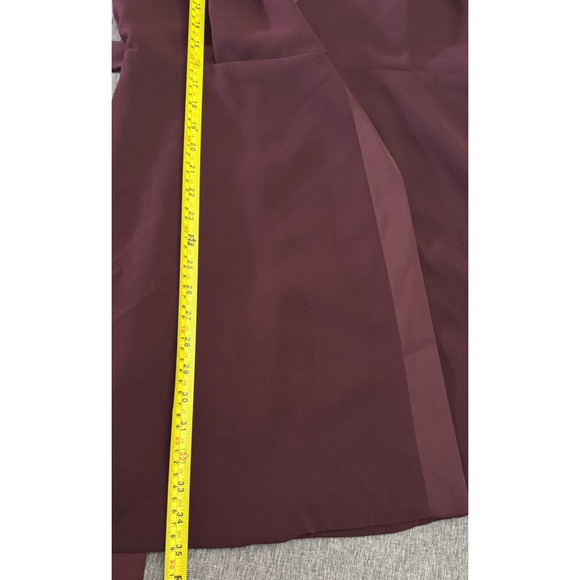 Claudie Pierlot Women's Purple Pleated Cady Mini Wrap Dress Size 40 Us 8 - Picture 8 of 13